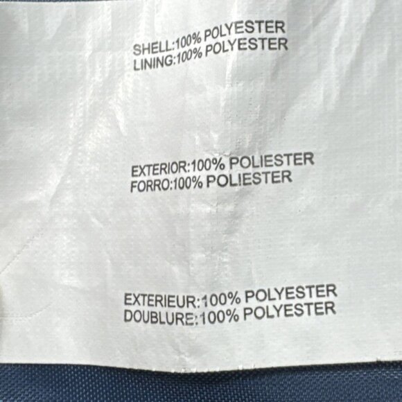 Nautica Womens Rain Jacket Large Hooded Coat Sailboats Lined Full Zip Pockets - Picture 5 of 14